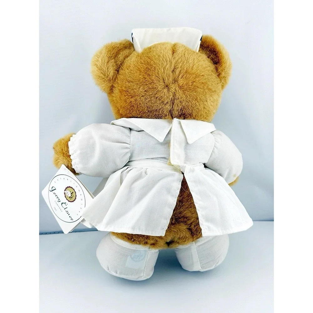 Vintage 1980's Jerry Elsner Nursing Care Plush Brown Bear Stuffed Animal Toy